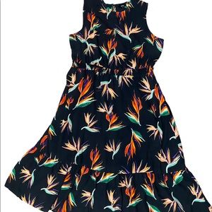 Black floral midi/maxi dress